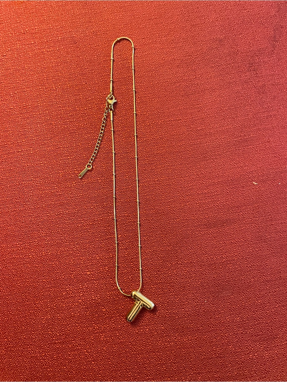 Minimalist Gold T-Bar Necklace for Women
